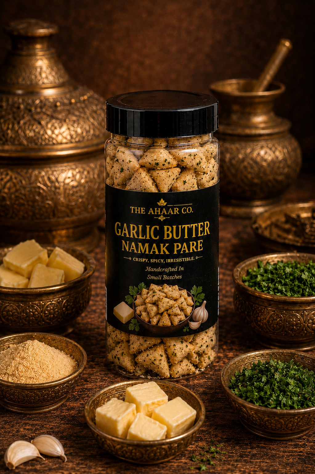 Namak Pare | Garlic Butter