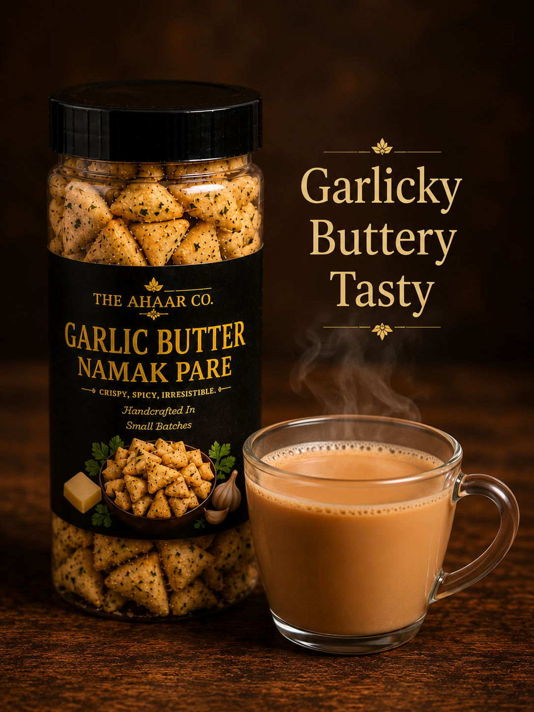 Namak Pare | Garlic Butter