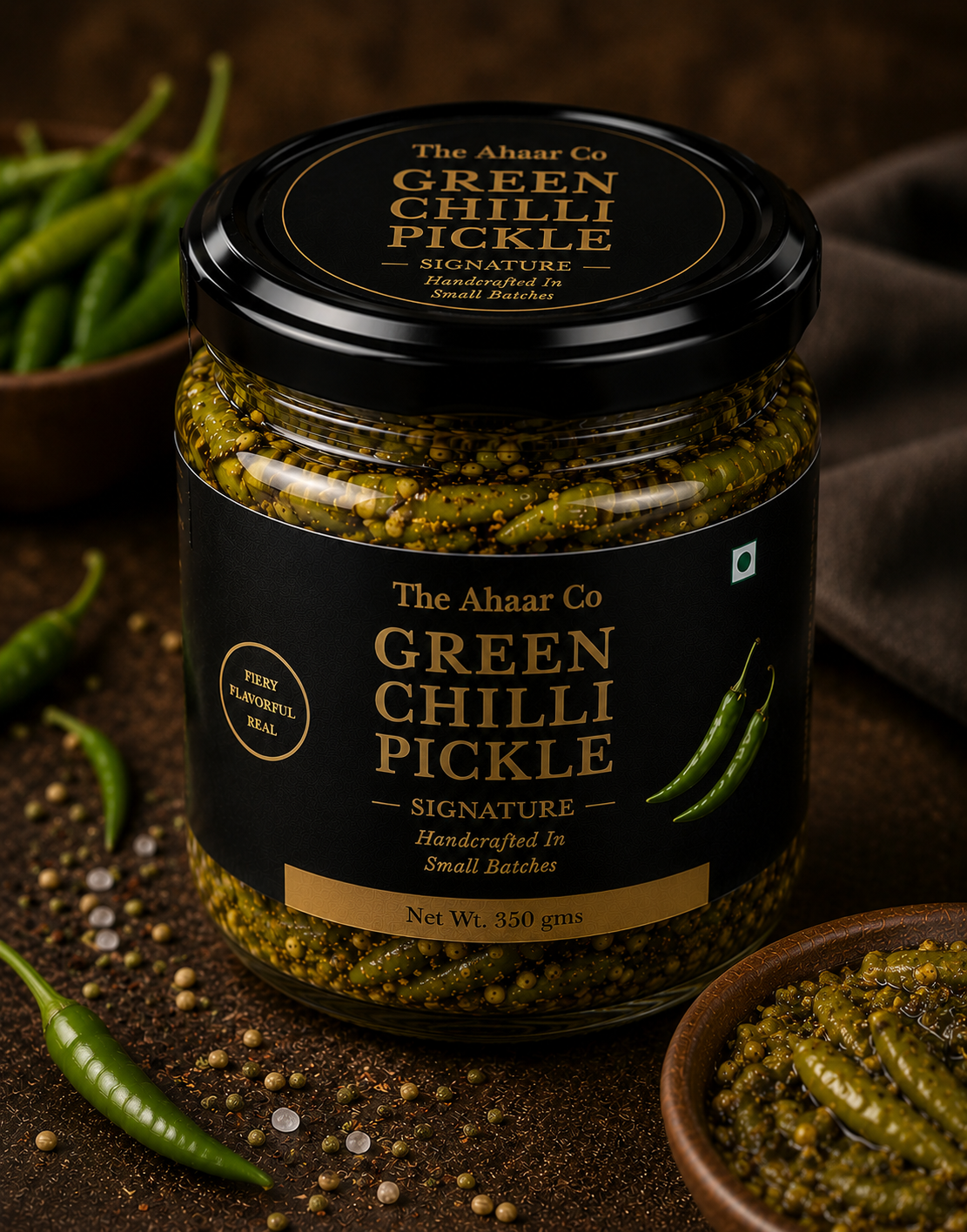 Thin Green Chilli Pickle