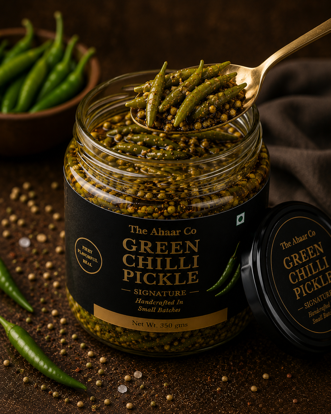 Thin Green Chilli Pickle